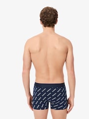 Lacoste Blue Cotton Stretch Boxers 3 Pack - Image 4 of 4