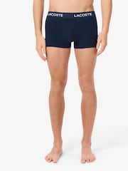 Lacoste Cotton Stretch Boxers 3 Pack - Image 3 of 7
