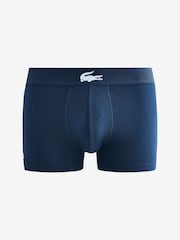 Lacoste Blue Cotton Stretch Boxers 3 Pack - Image 2 of 7