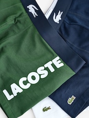 Lacoste Blue Cotton Stretch Boxers 3 Pack - Image 6 of 7