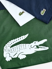 Lacoste Blue Cotton Stretch Boxers 3 Pack - Image 7 of 7