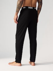 Lacoste Cotton Blend Black Pyjamas Pants - Image 2 of 7