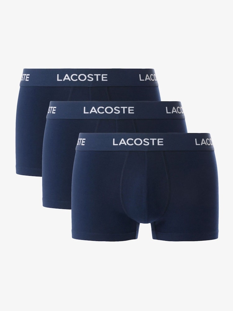 Lacoste Cotton Stretch Boxers 3 Pack - Image 1 of 6 Lacoste Cotton Stretch Boxers 3 Pack - Image 1 of 6