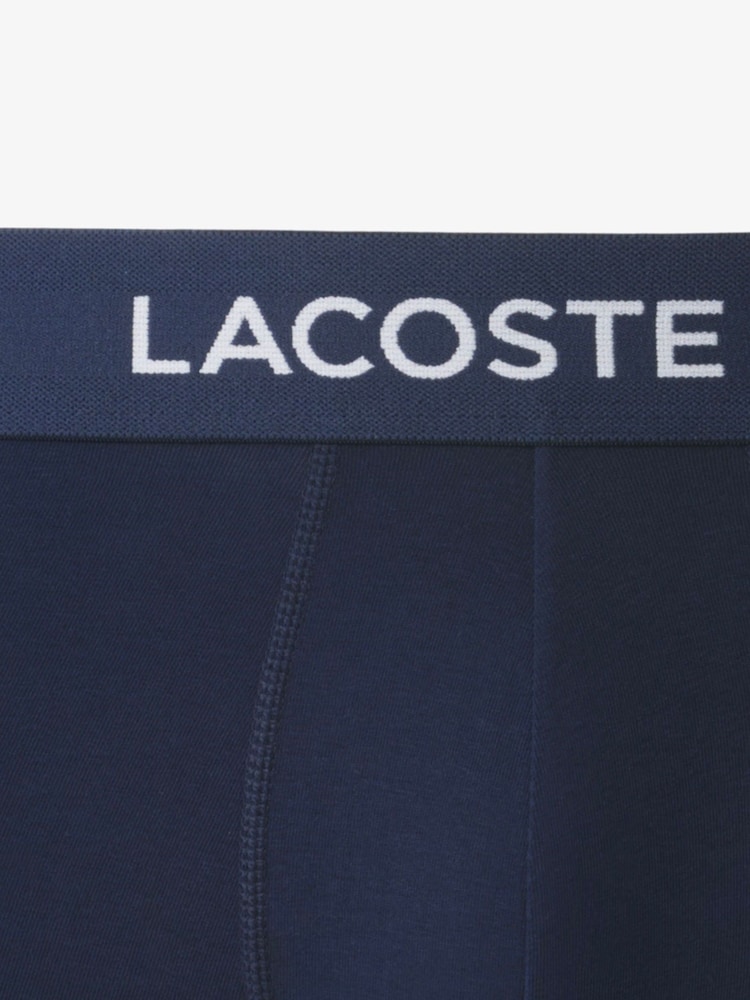 Lacoste Cotton Stretch Boxers 3 Pack - Image 2 of 6 Lacoste Cotton Stretch Boxers 3 Pack - Image 2 of 6
