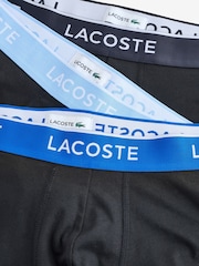 Lacoste Cotton Stretch Black Boxers 3 Pack - Image 11 of 12