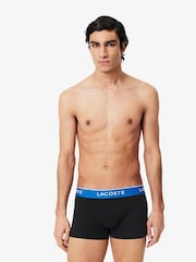 Lacoste Cotton Stretch Black Boxers 3 Pack - Image 2 of 12