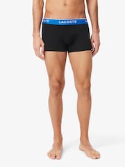 Lacoste Cotton Stretch Black Boxers 3 Pack - Image 3 of 12