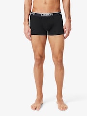 Lacoste Cotton Stretch Black Boxers 3 Pack - Image 5 of 12