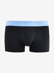 Lacoste Cotton Stretch Black Boxers 3 Pack - Image 8 of 12