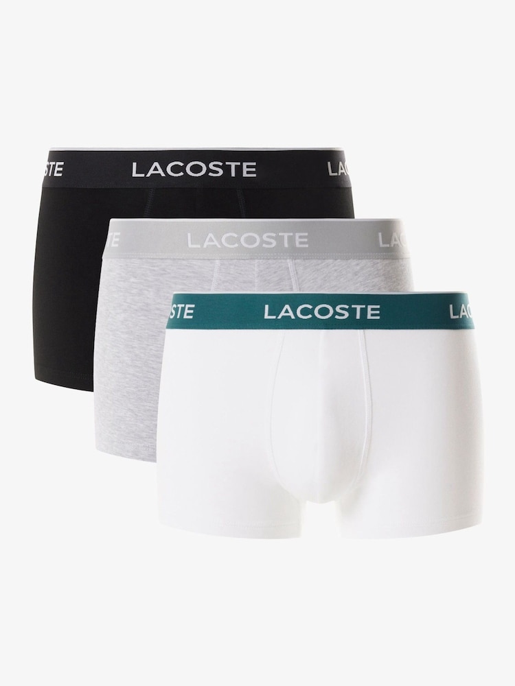 Lacoste Cotton Stretch Boxers 3 Pack - Image 1 of 6
