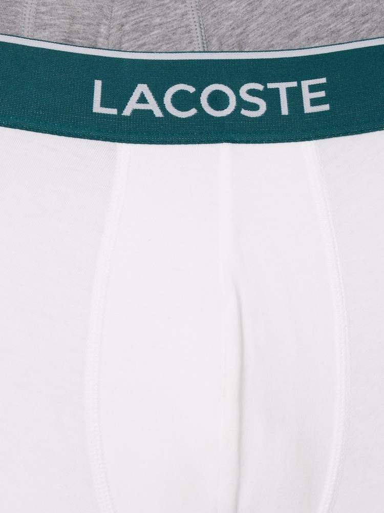 Lacoste Cotton Stretch Boxers 3 Pack - Image 2 of 6 Lacoste Cotton Stretch Boxers 3 Pack - Image 2 of 6
