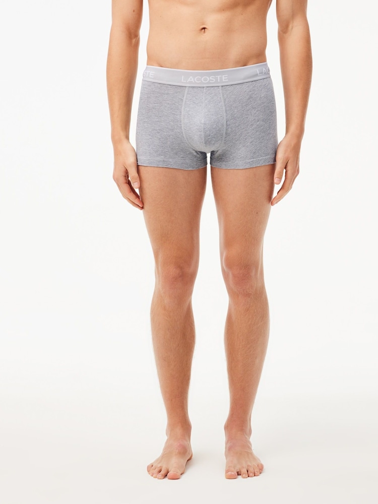 Lacoste Cotton Stretch Boxers 3 Pack - Image 6 of 6