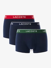 Lacoste Blue Cotton Stretch Boxers 3 Pack - Image 1 of 7
