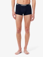 Lacoste Blue Cotton Stretch Boxers 3 Pack - Image 3 of 7