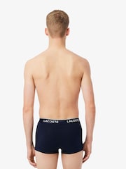 Lacoste Blue Cotton Stretch Boxers 3 Pack - Image 4 of 7