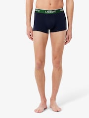 Lacoste Blue Cotton Stretch Boxers 3 Pack - Image 5 of 7