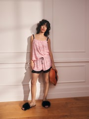 Rockett St George Pink Cami Pyjamas Shorts Set - Image 2 of 9