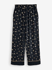 Rockett St George Black and Gold Cherries Satin Button Through Pyjamas - Image 7 of 9