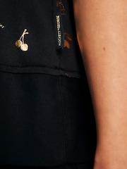 Rockett St George Black/Gold Cherry Cami Pyjamas Shorts Set - Image 10 of 15