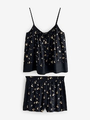 Rockett St George Black/Gold Cherry Cami Pyjamas Shorts Set - Image 11 of 15