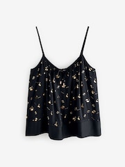Rockett St George Black/Gold Cherry Cami Pyjamas Shorts Set - Image 12 of 15