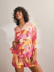 Ensemble pyjama court Rockett St George À boutons Ibiza - Image 1 of 10
