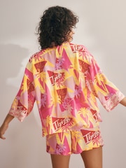 Ensemble pyjama court Rockett St George À boutons Ibiza - Image 3 of 10