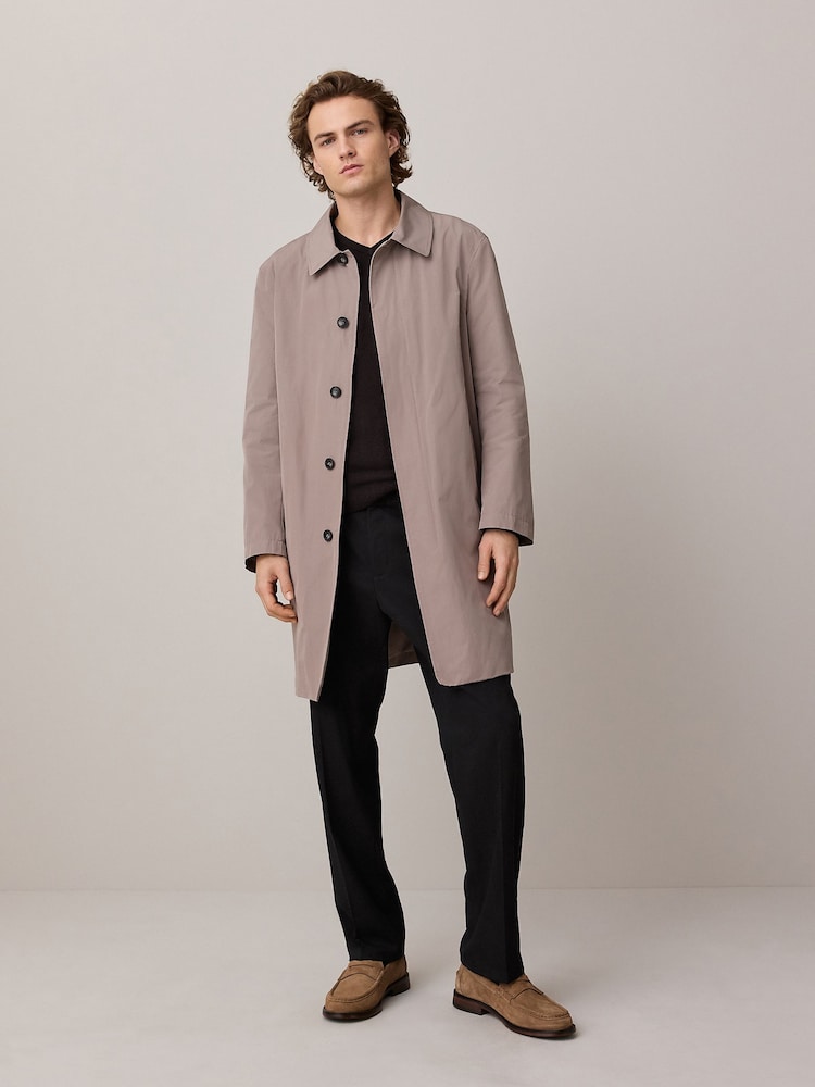 Stone Lightweight Shower Resistant Trench Coat - Image 2 of 5