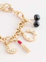 Rockett St George Gold Tone Gold Charms Bracelet - Image 5 of 6