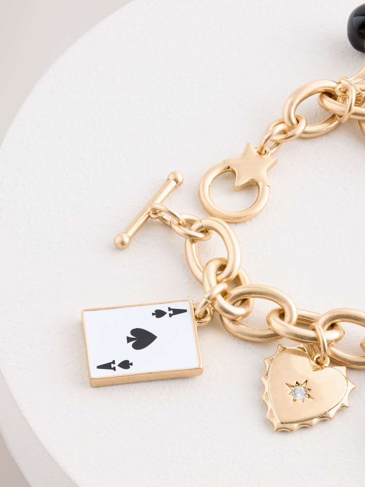 Rockett St George Gold Tone Gold Charms Bracelet - Image 6 of 6 Rockett St George Gold Tone Gold Charms Bracelet - Image 6 of 6