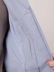 Blue Lightweight Shower Resistant Trench Coat - Image 6 of 6