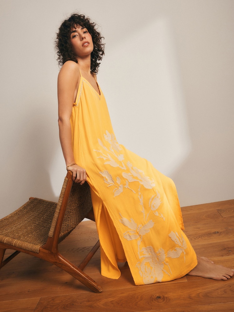 Rockett St George Embroidered Slip Dress - Image 3 of 9