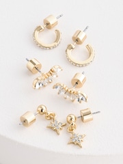 Rockett St George Gold Tone Earrings 6 Pack - Image 6 of 6