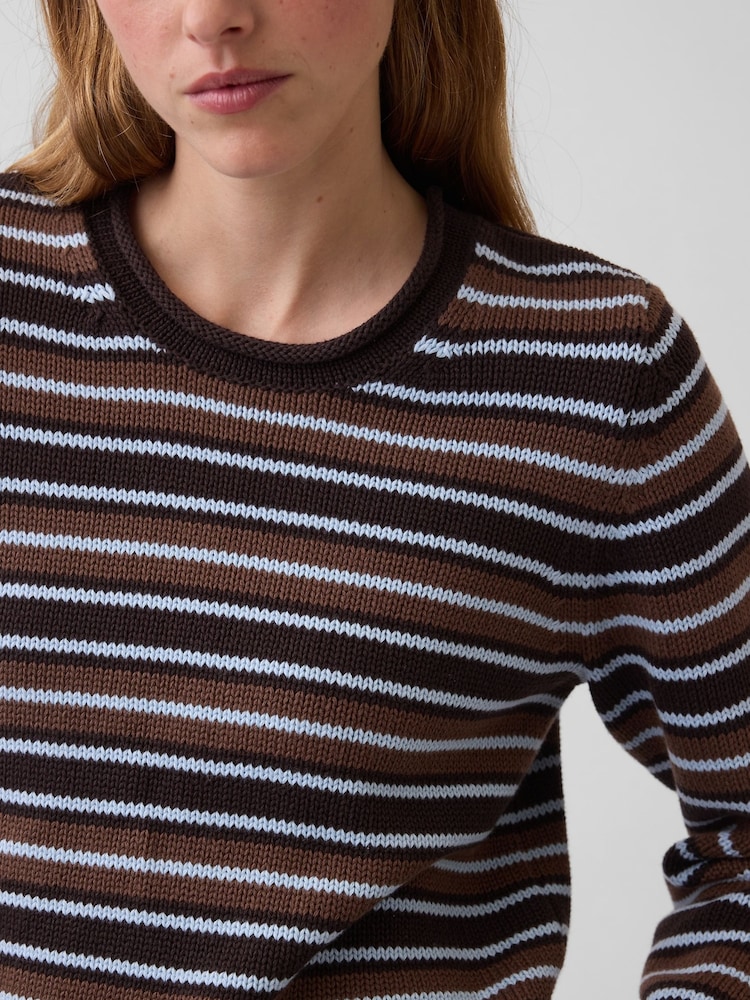 Rayas marrón - Gap Rolled Neck Jumper - Imagen 4 de 4