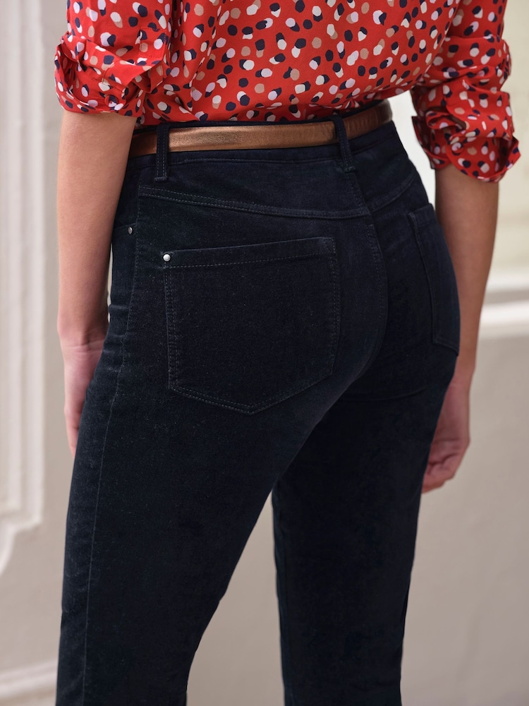 Pure Collection Washed Velvet Jeans - Image 3 of 3