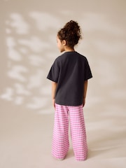 Charcoal Grey Sequin Heart Print T-Shirt (3-16yrs) - Image 3 of 8