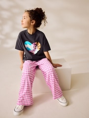 Charcoal Grey Sequin Heart Print T-Shirt (3-16yrs) - Image 4 of 8