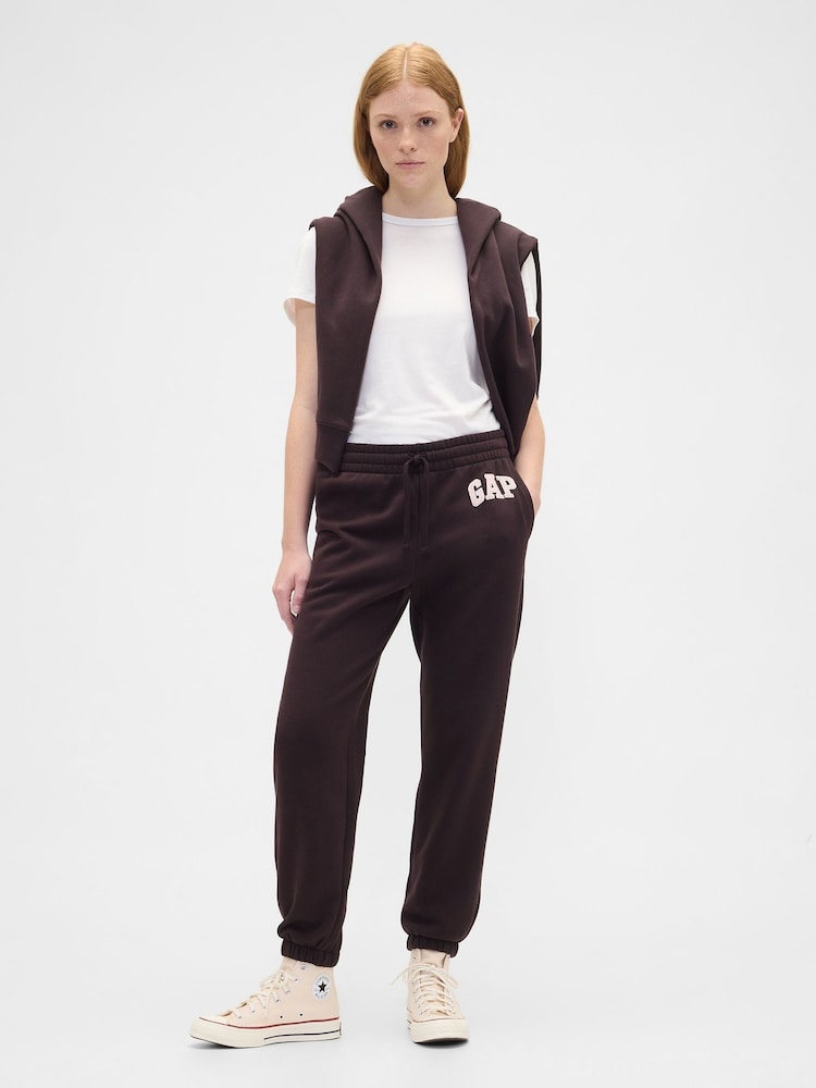 Gap Brown Logo Joggers - Image 2 of 5 Gap Brown Logo Joggers - Image 2 of 5