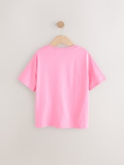 Pink Oversized Sequin Graphic Print T-Shirt (3-16yrs) - Image 6 of 8