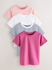 Pink T-Shirts 4 Pack (3-16yrs) - Image 1 of 11
