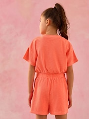 Orange Fluro T-Shirt and Shorts Set (3-16yrs) - Image 3 of 4