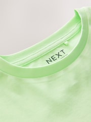 Lime Green Oversized Sequin Graphic Print T-Shirt (3-16yrs) - Image 8 of 9