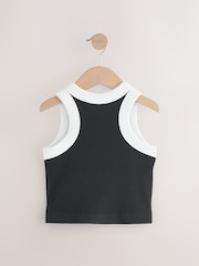 Black Rib Vest (3-16yrs) - Image 2 of 4