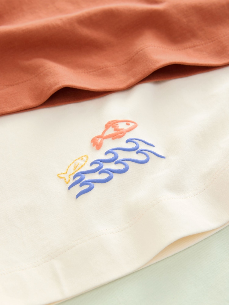 Verde/Naranja/Blanco - Pack de 3 camisetas con motivos 100 % algodón (3-16 años) - Imagen 12 de 12 Verde/Naranja/Blanco - Pack de 3 camisetas con motivos 100 % algodón (3-16 años) - Imagen 12 de 12