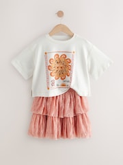 Pink Sequin Sun Top & Lace Skirt Set (3-16yrs) - Image 7 of 9