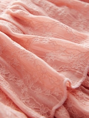 Pink Sequin Sun Top & Lace Skirt Set (3-16yrs) - Image 9 of 9