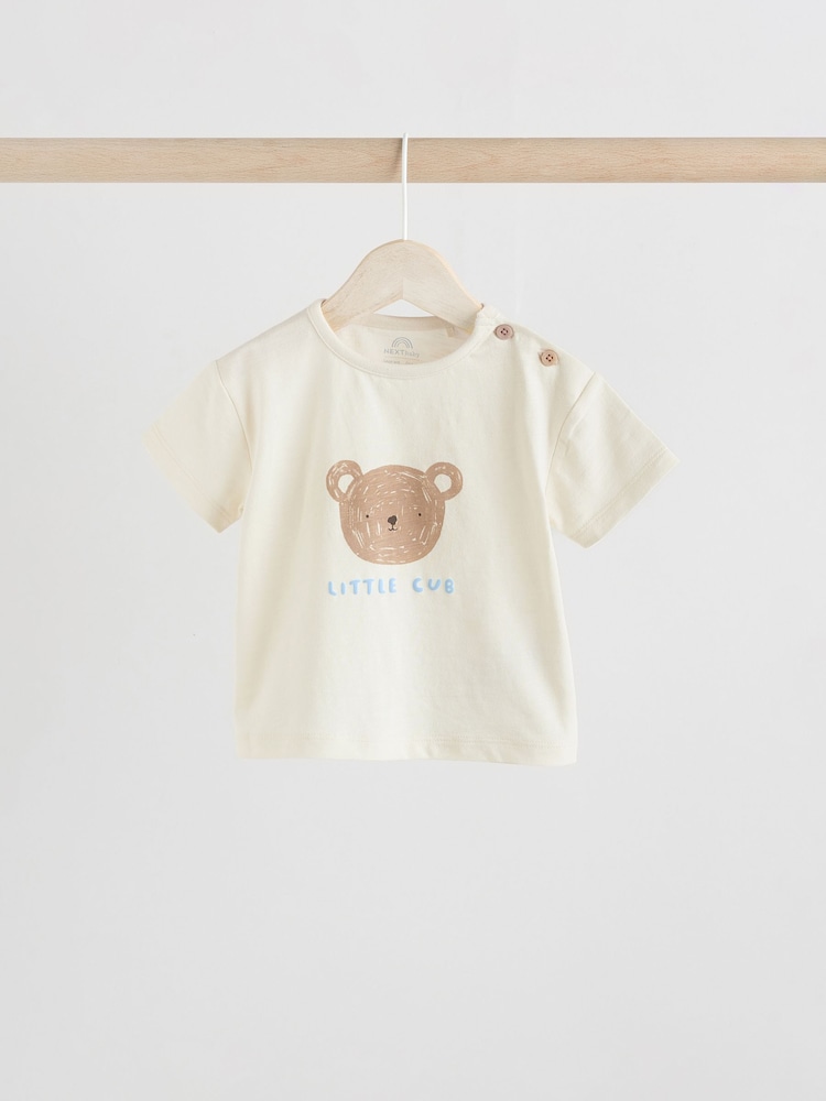 Blue Bear Baby T-Shirt and Shorts Set - Image 3 of 10