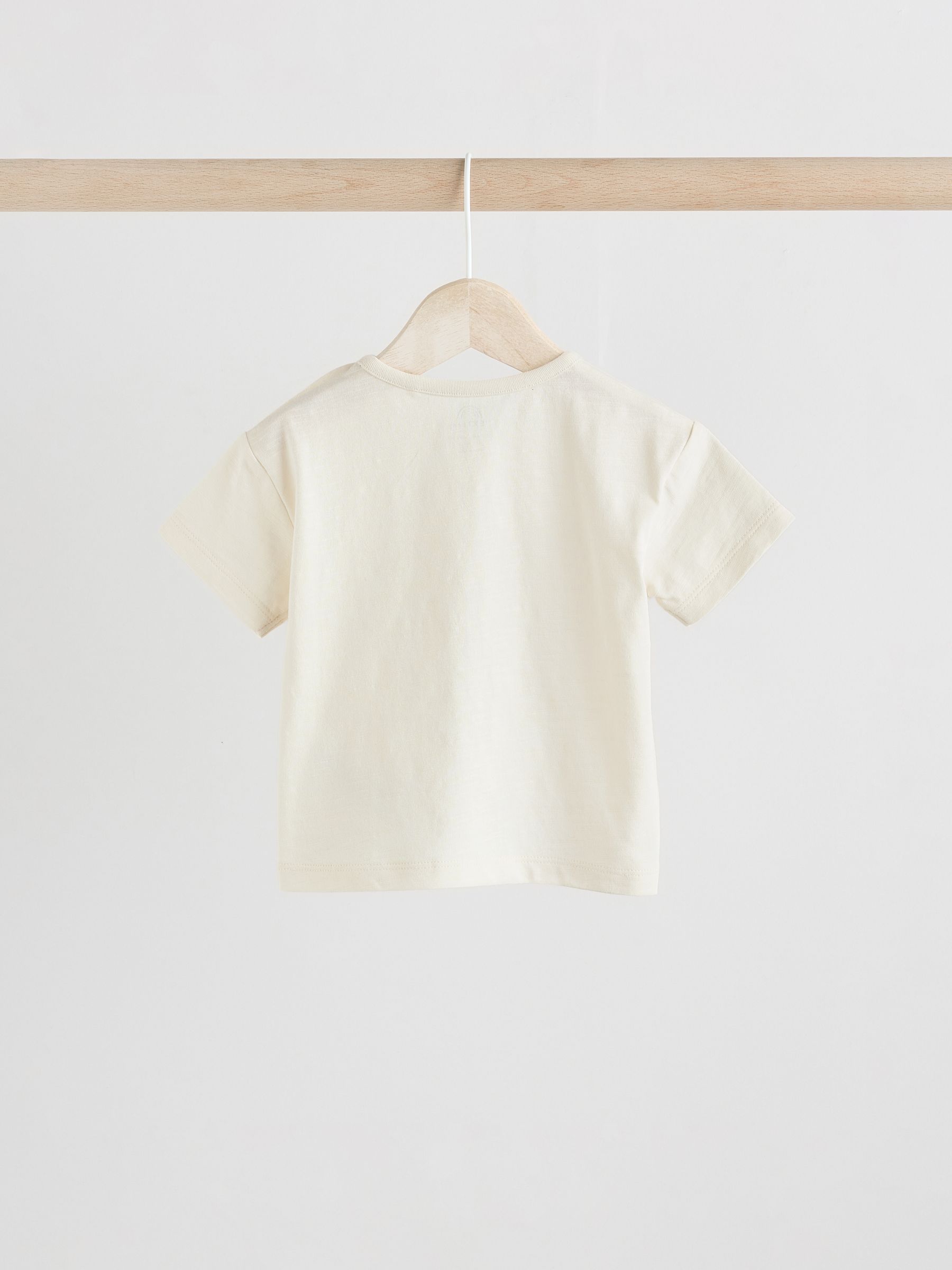 Tシャツ・カットソー [READY4NEXT] TeddyBear Artwork short sleeved Tshirt(2 COLOR) left-chest-single-color-bear-t