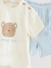 Blue Bear Baby T-Shirt and Shorts Set - Image 7 of 10