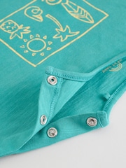 Verde/amarillo - Conjunto de camiseta y pantalón corto para bebé - Imagen 14 de 14